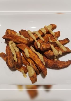 Una foto de Papitas de batata "frita" (air fried)