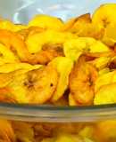 Chips de Banana-da-Terra na Air fryer