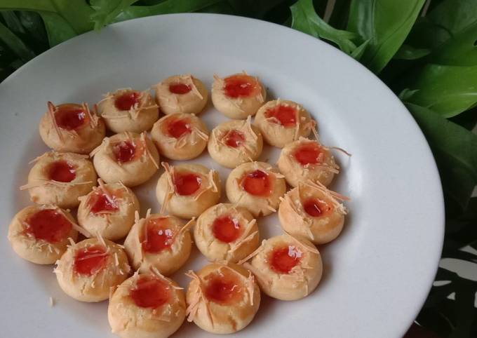 Strawberry Thumbprint Cookies