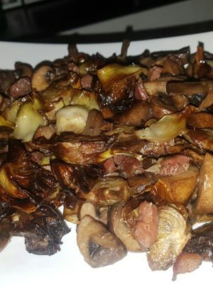 Una foto de Alcachofas con champiñón