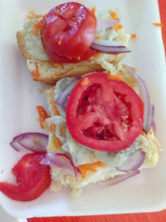 A picture of Egg sandwich#4weekchallenge.