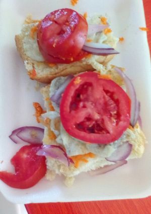 A picture of Egg sandwich#4weekchallenge.