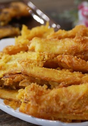 A picture of Long-Lasting Crispy Fried Bananas.