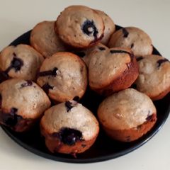 A picture of Healthy Blueberry Muffins.