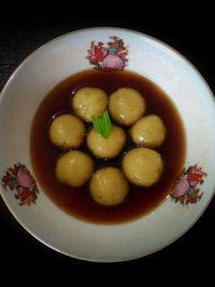 Foto resep Onde-Onde Kentang Kuah Jahe