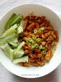Ramen cheese Kw | bihunku + ayam gochujang| 627 kcal #menudiet