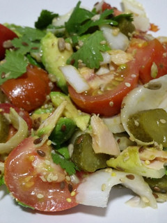 Una foto de Ensalada sabrosa sin aceite ni vinagre