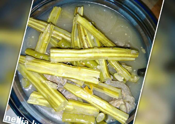 Resep: Sayur asem 'klenthang' (buah kelor) Enak Terbaru