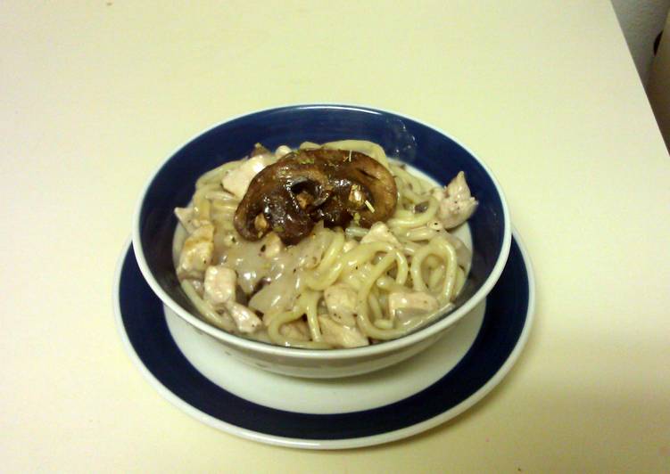 Recipe of Quick Cream of Mushroom Noodle Special