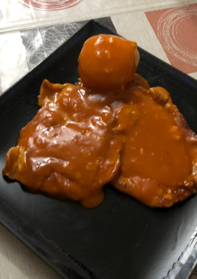 Una foto de Filete de cerdo en salsa