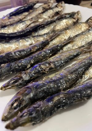 Una foto de Sardinas al horno sin olor en la cocina