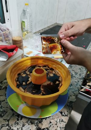 Una foto de Flan