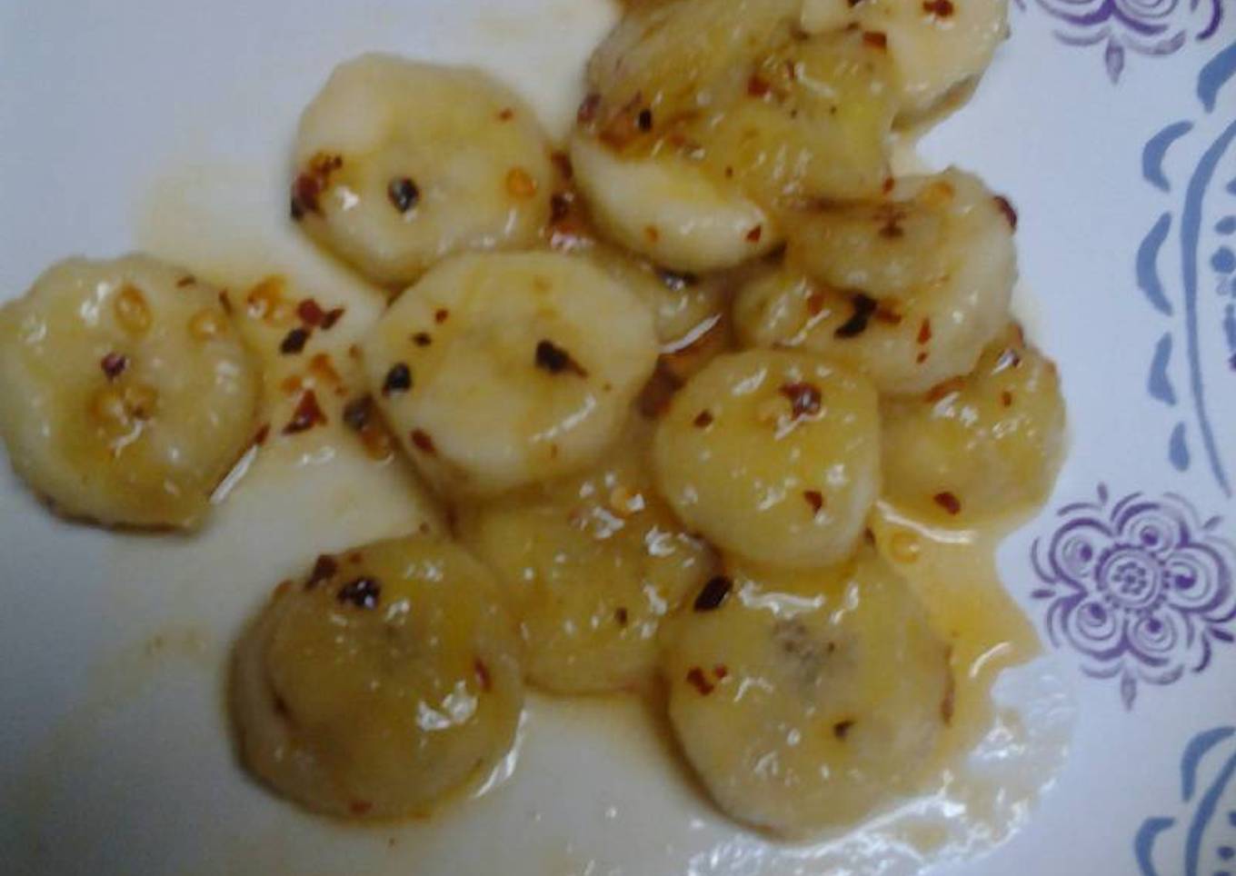 Spicy buttery fried bananas
