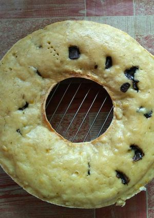 Foto resep Bolu pisang chocochunks simple kilat irit cuma 1 telur😘