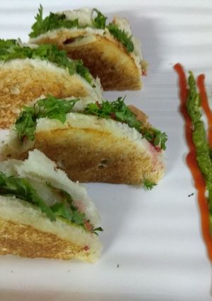 A picture of Sandwich bread fold.