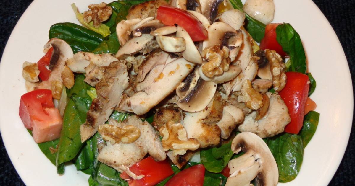 Pechuga de pollo con costra de nueces