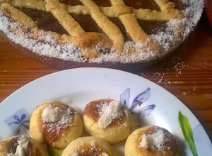Una foto de Pastafrola y Pepas de dulce de leche sin manteca