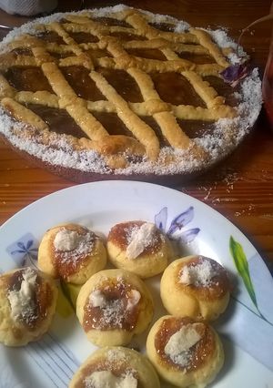 Una foto de Pastafrola y Pepas de dulce de leche sin manteca