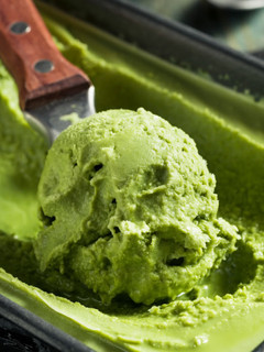 Una foto de Helado té matcha