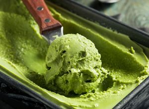 Una foto de Helado té matcha