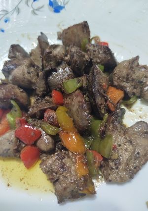 صورة لوصفة كبدة فراخ