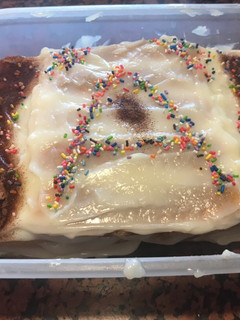 Una foto de Postre de vainillas con leche y maicena