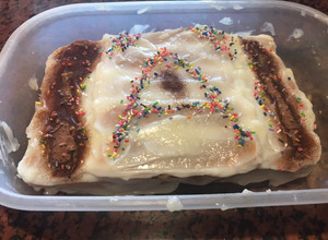 Una foto de Postre de vainillas con leche y maicena