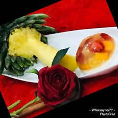 A picture of Whosayna’s Fruit Jello Falooda Pudding.