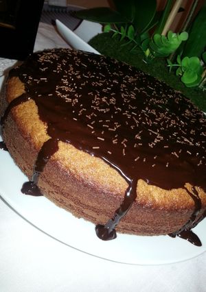 صورة لوصفة كيكة بمسحوق الحليب(المحمص)