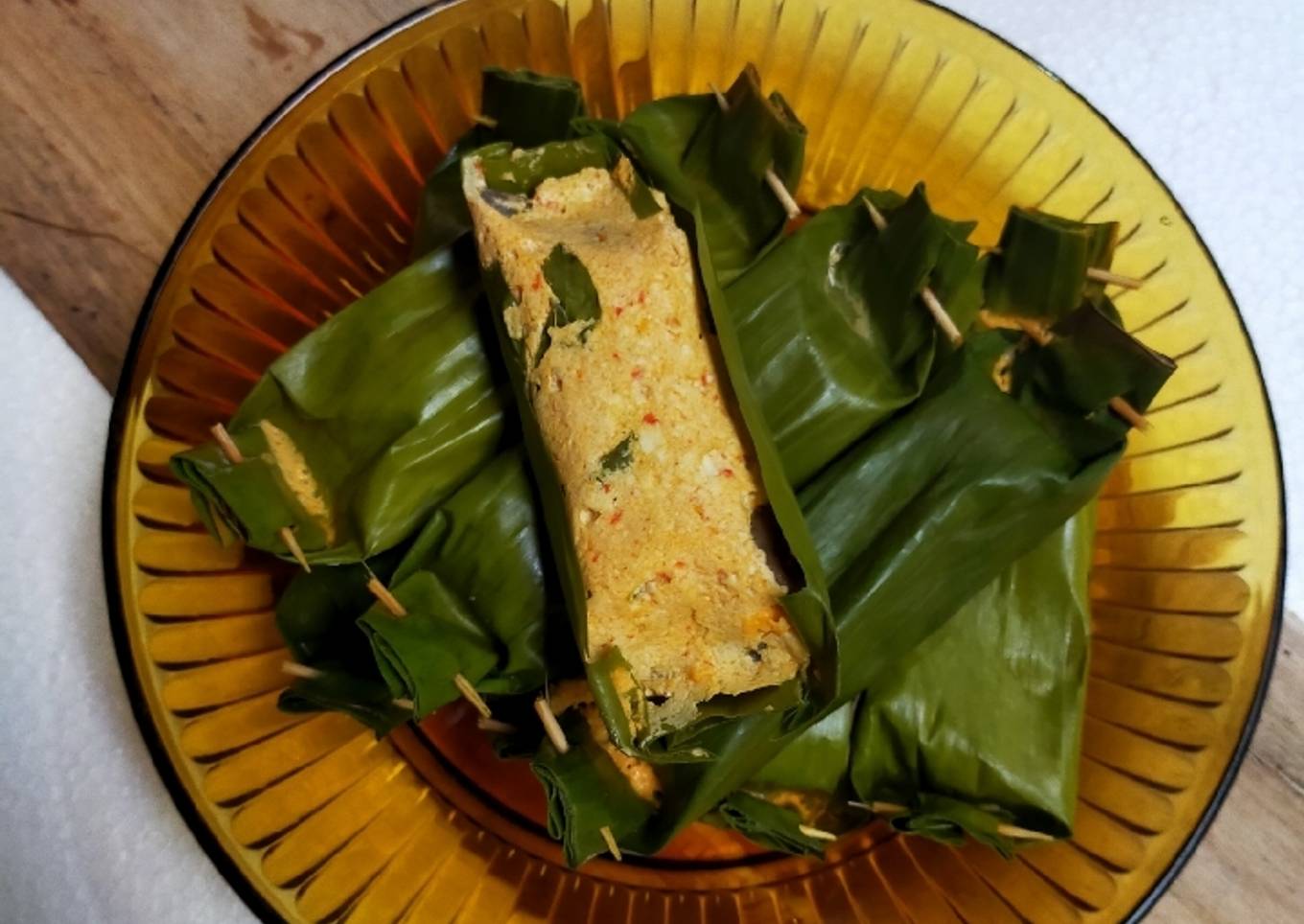 Pepes Tahu Jamur Kancing