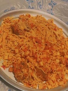 صورة لوصفة كبسة معكرونة سريعة