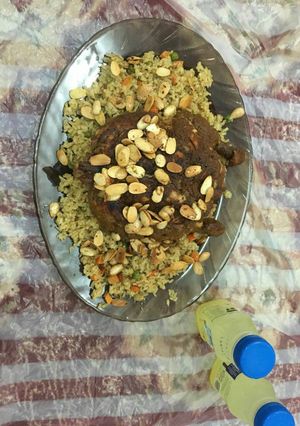 صورة لوصفة دجاج محشي بالفريكه وبخلطه ولا اطيب