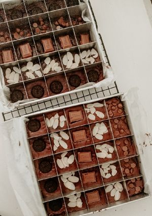 Foto resep Brownies Sekat 20*20 Anti Giung + Tips Fudgy Shiny Crust