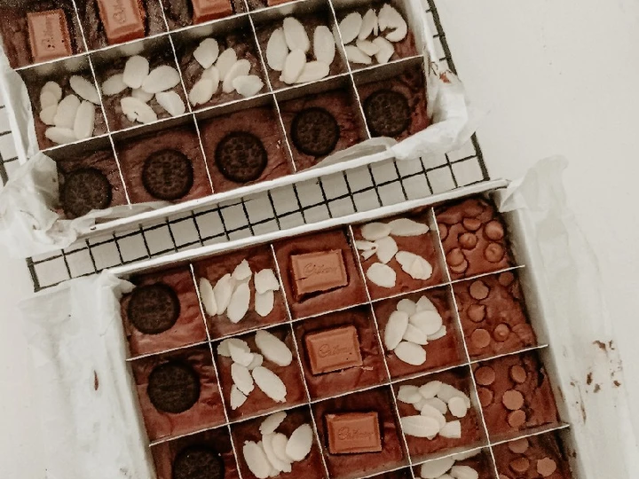Cara Mudah Membikin Resep Brownies Sekat 20*20 Anti Giung + Tips Fudgy Shiny Crust yang Bikin Ngiler Anti Ribet, Bikin Ngiler