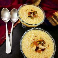 A picture of Sago/Sabudana Kheer.