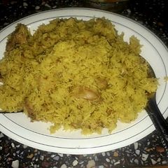 A picture of Simple chicken biryani.
