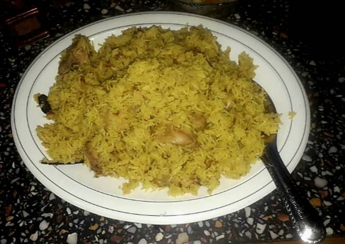 Simple chicken biryani