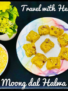 A picture of Moong dal halwa.