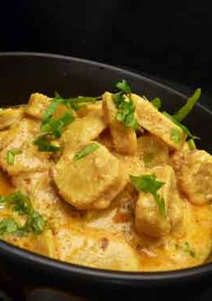 A picture of Gatte Ki Sabzi.