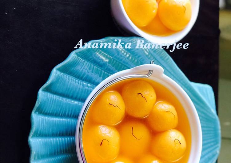 Easiest Way to Make Favorite Komolabhog Recipe Orange Flavoured Roshogolla