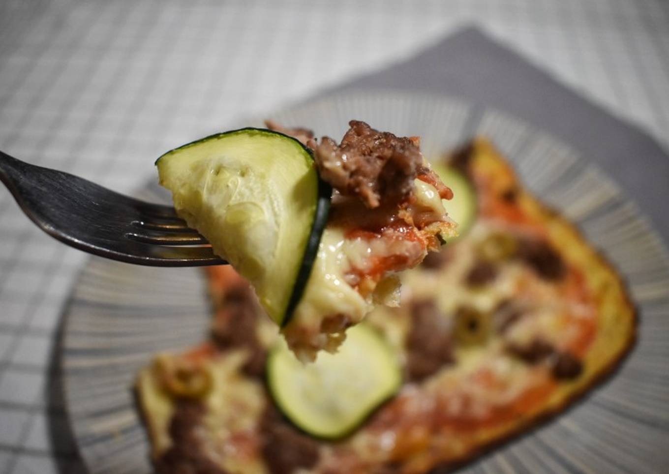 Pizza con base de coliflor