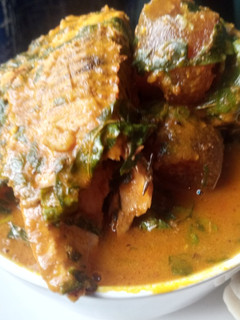 A picture of Oha soup.