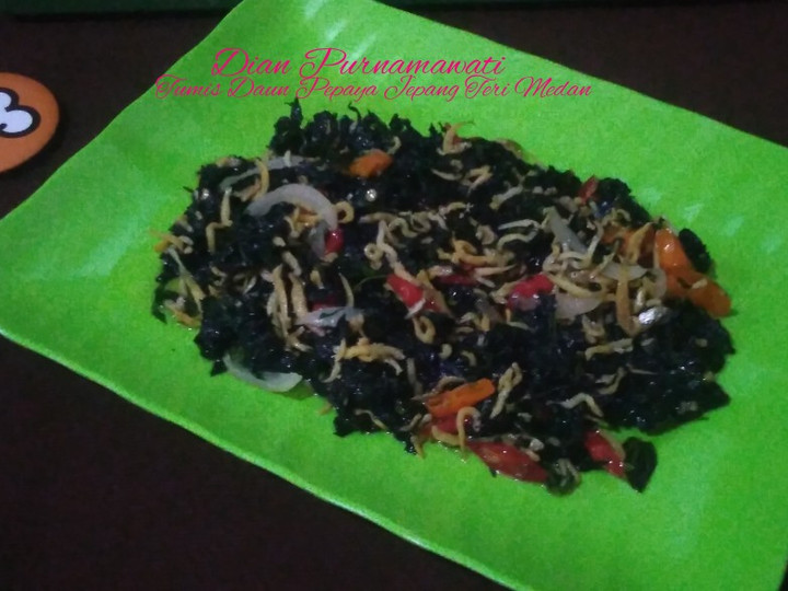 Cara Gampang Membuat Tumis Daun Pepaya Jepang Teri Medan, Menggugah Selera