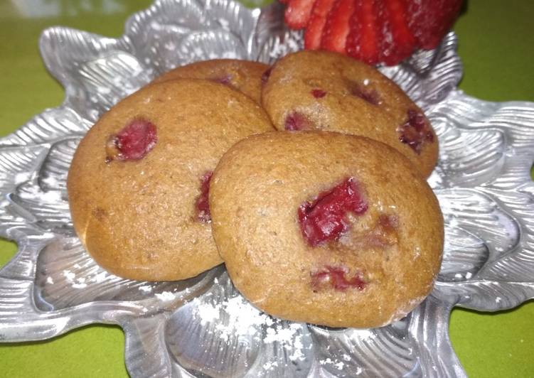 Bocaditos de yogur y fresas