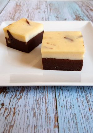 Una foto de Brownie Cheesecake 🍫🧀