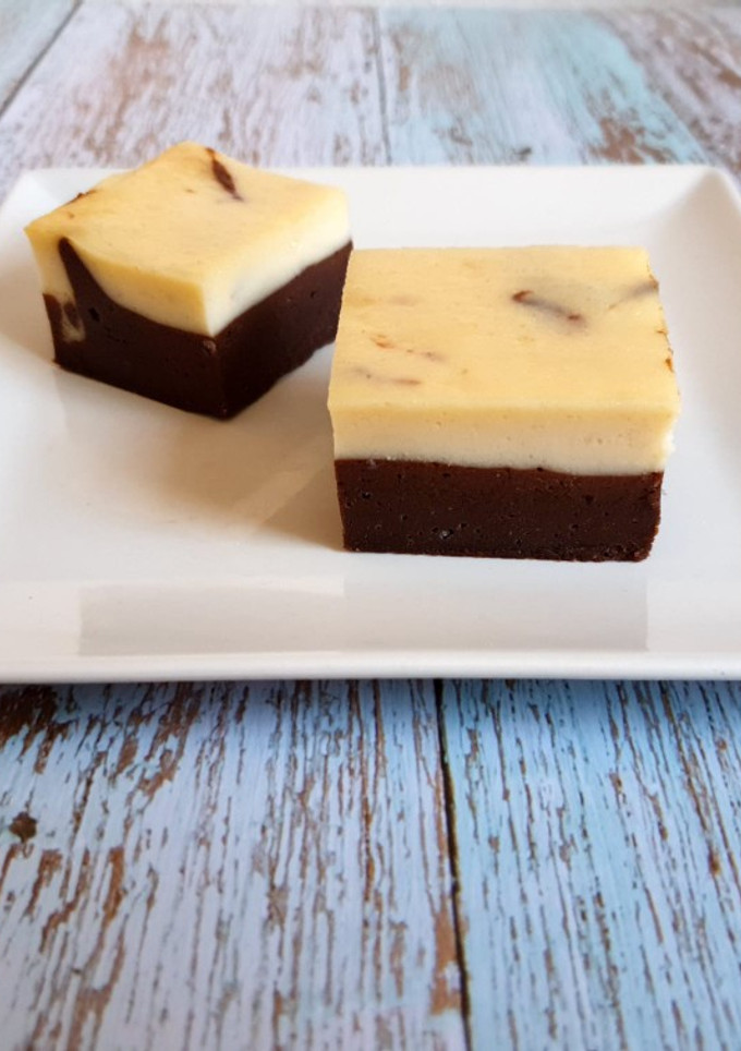 Una foto de Brownie Cheesecake 🍫🧀