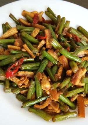 Foto resep Oseng buncis putren