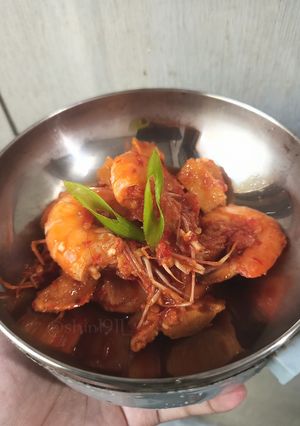 Foto resep Udang Kentang Sambal Tomat