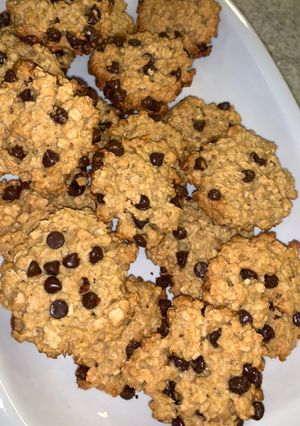 Una foto de Galletitas saludables de avena y chips de chocolate