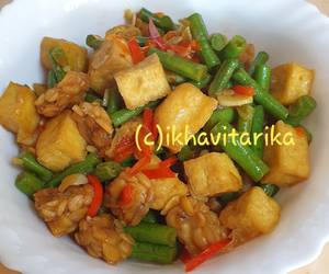 Fresh, Membuat Tumis Kacang Panjang Tahu Tempe Nikmat Lezat